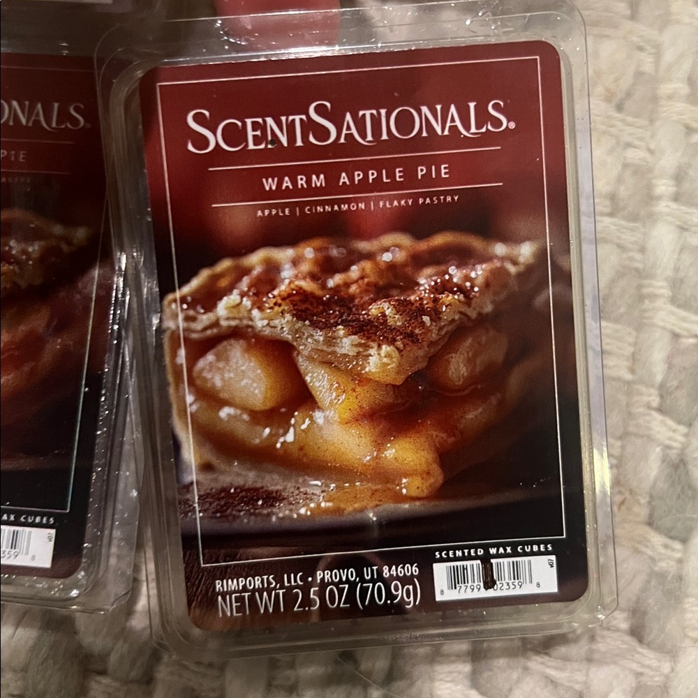 10 ScentSationals New fall wax scented candle cubes cinnamon apple pie spice - Picture 6 of 7